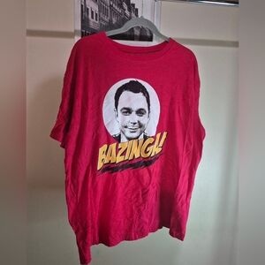 The Big Bang Theory Red Graphic T-Shirt